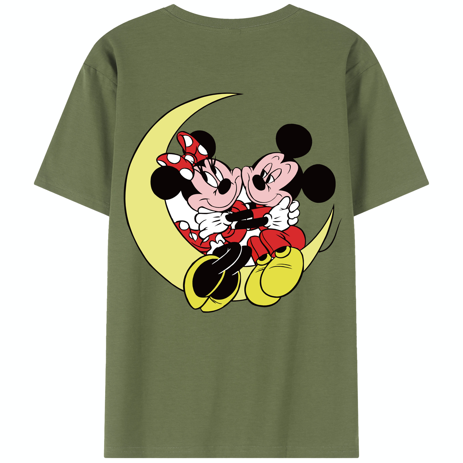 （画像用） ミッキーマウス Mickey Mouse 綿100％半袖Tシャツ（背面プリント）